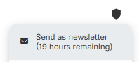 Send a post as newsletter/update