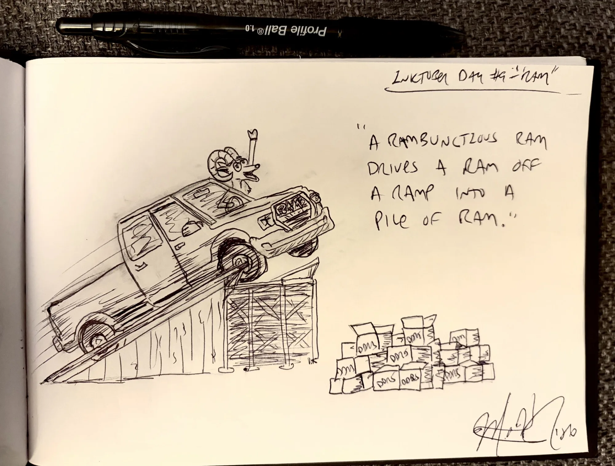 Maze Rabbitfish Inktober Day #9: “Ram” - /c/oddsartists