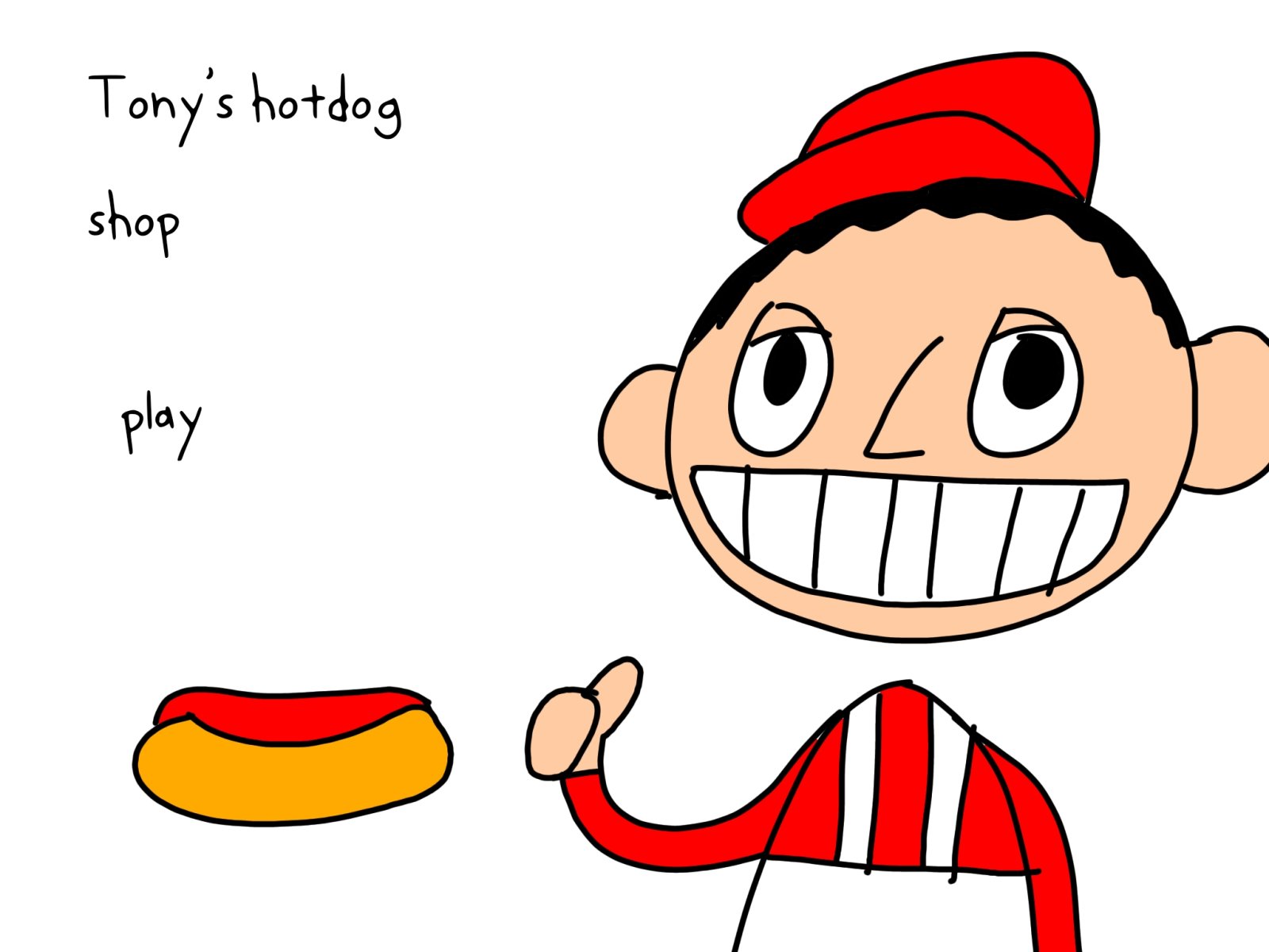 tony's hotdog shop menu