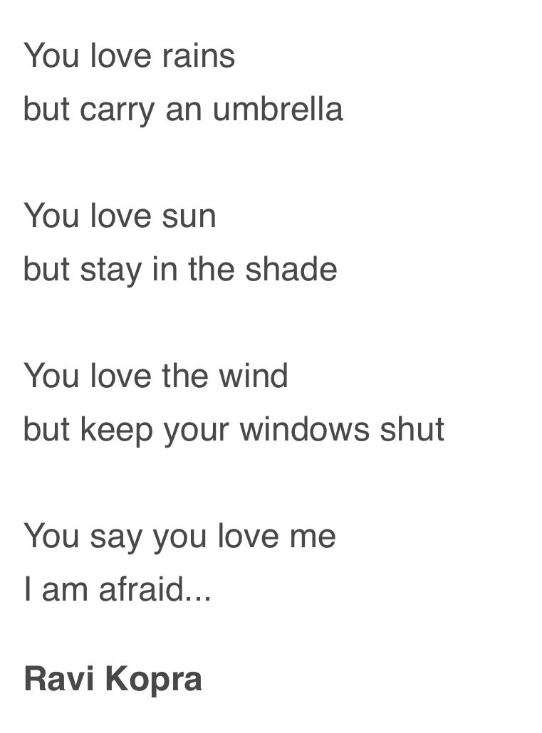 I am afraid by Ravi Kopra