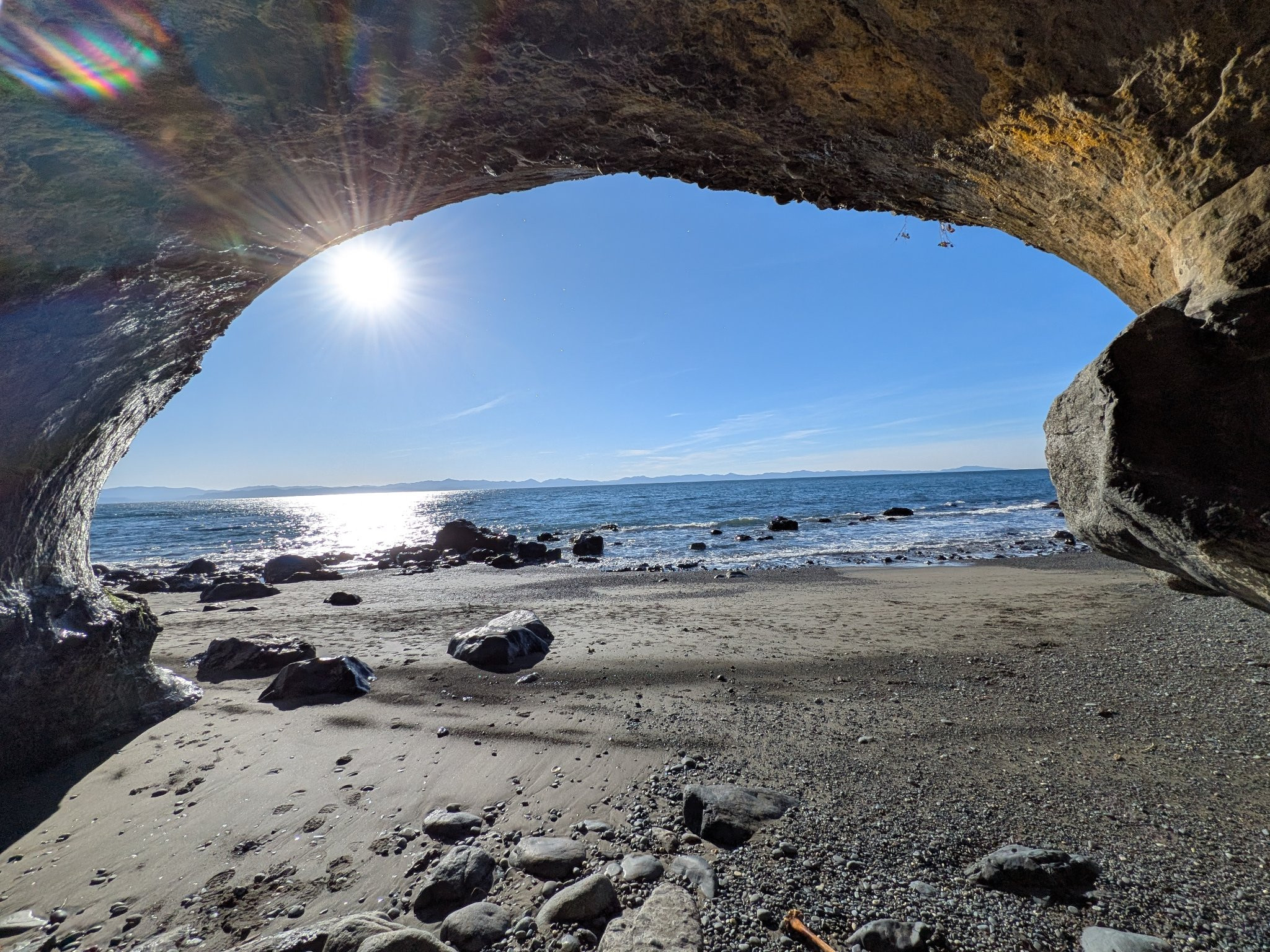 Peeking out onto the Pacific Ocean, Vancouver Island BC