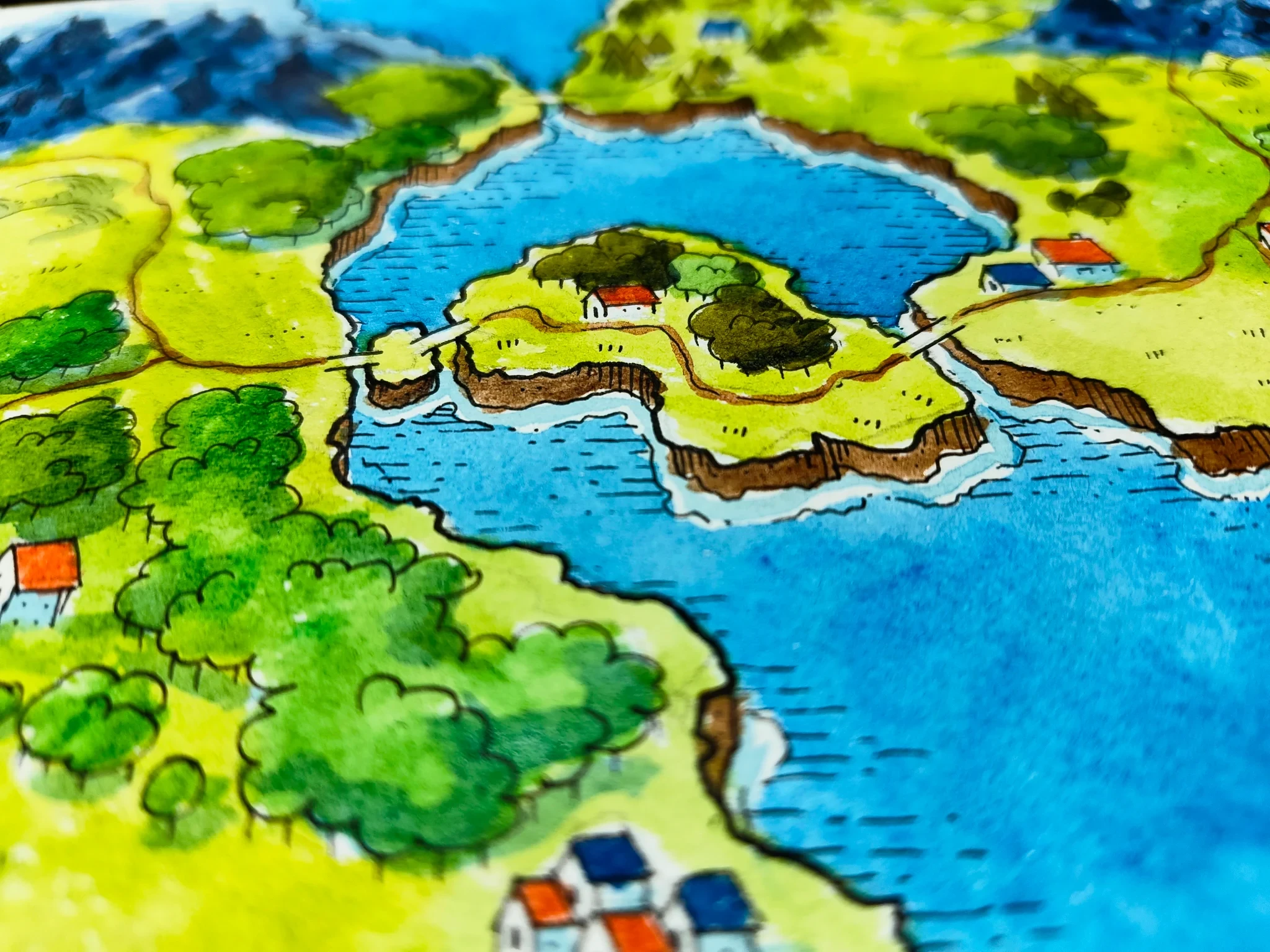 A little hand drawn map