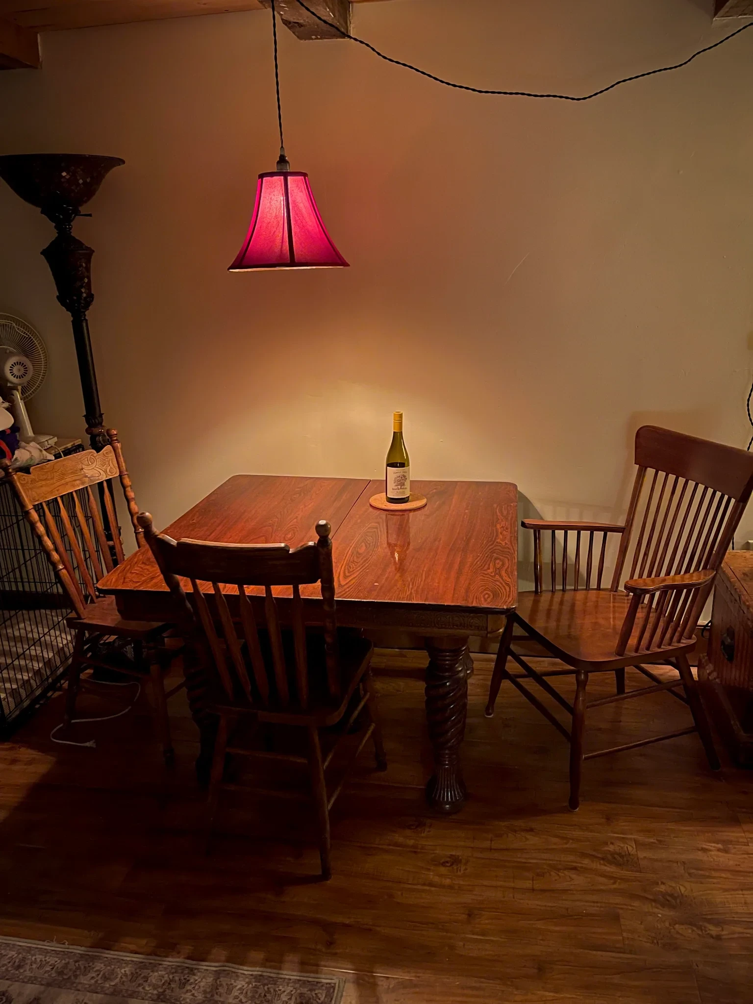 Oak table. rescued from the roadside.