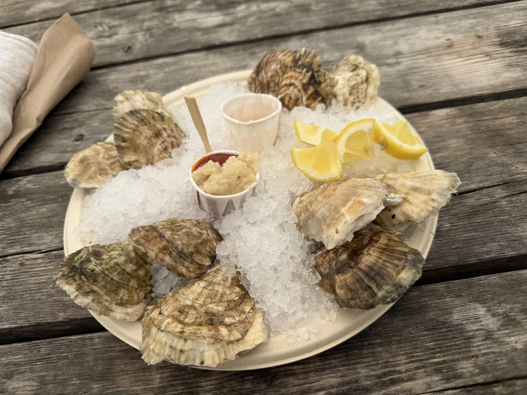 Gladden Point Oysters, tasty!!!
