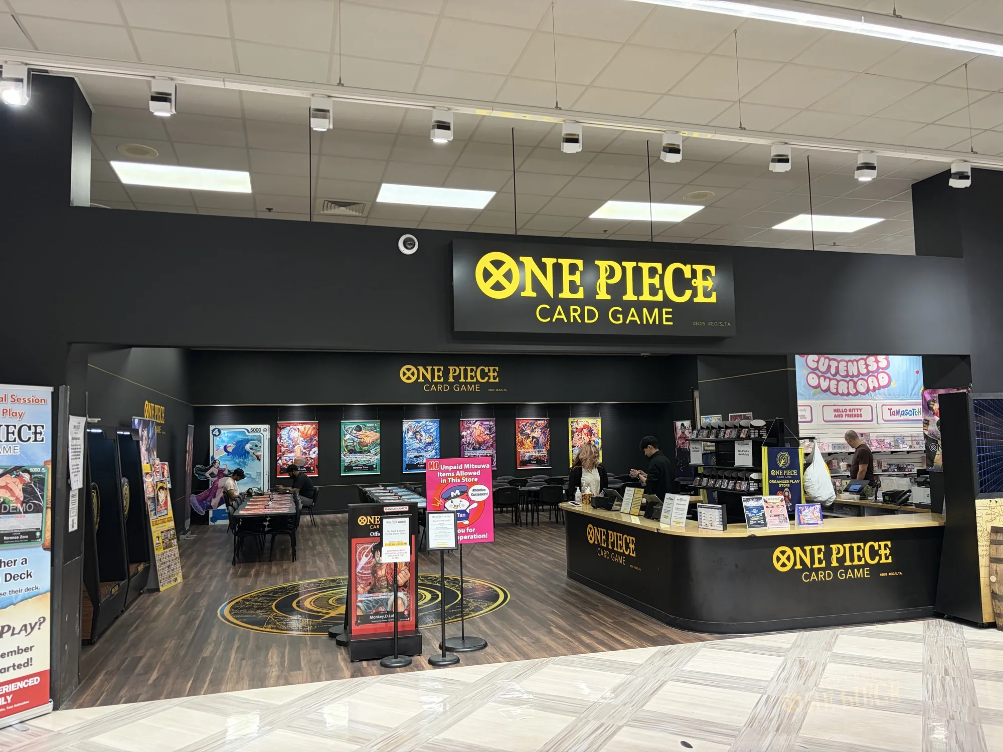 Am image of the store front for the One Piece Card Game installation at Mitsuwa in the suburbs of Chicago.&nbsp;