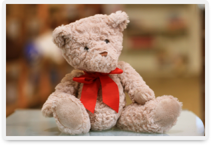 A bear for kids at charity