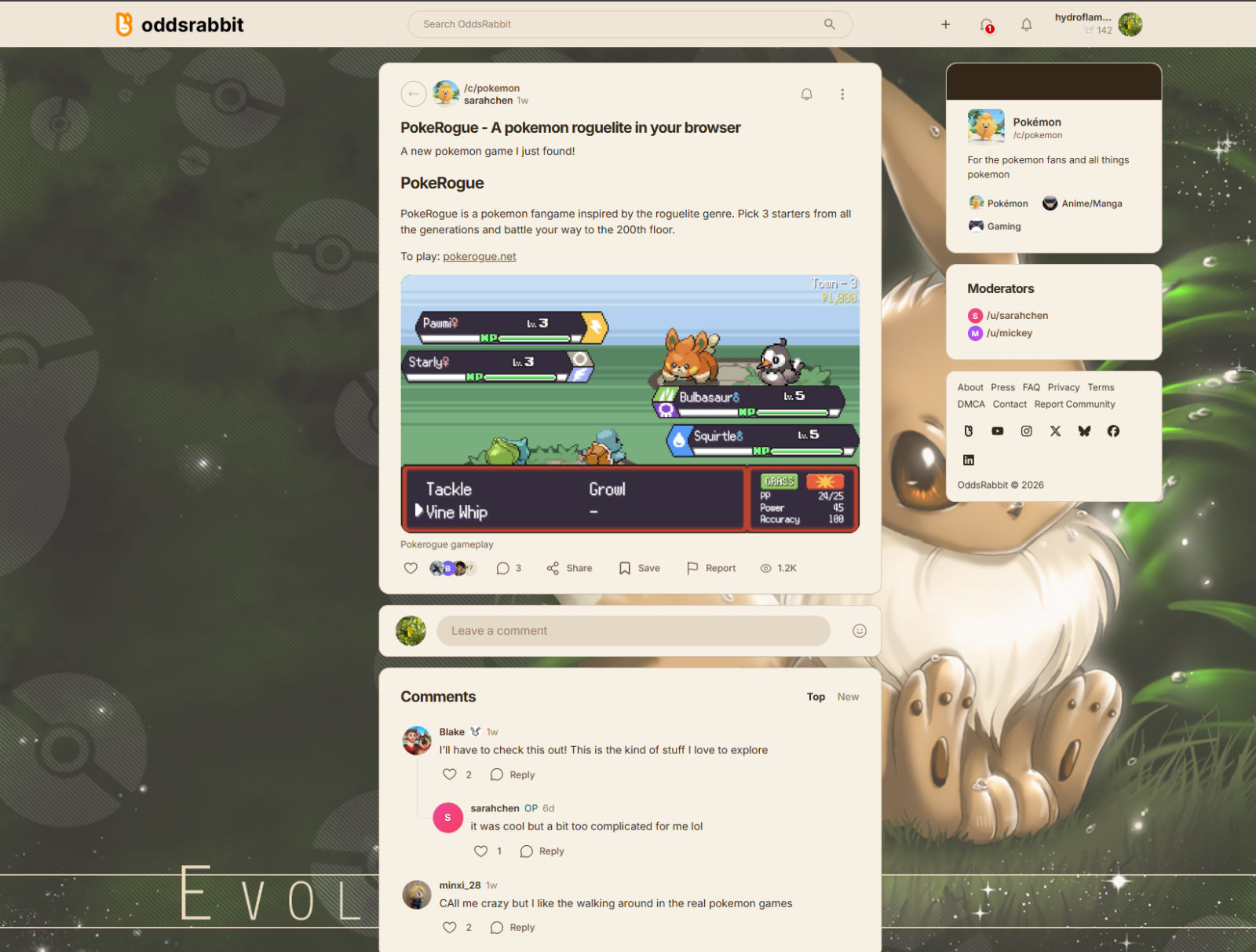 Almond theme of Eevee
