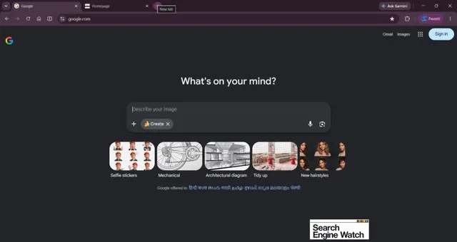 Google with AI only, no search