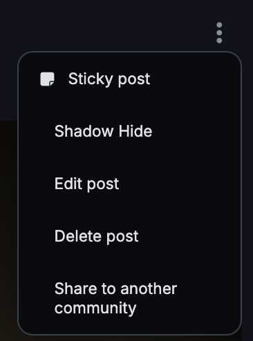 I think it would be useful if these context menus were unified, as in you get the same options regardless of what view you were in.
