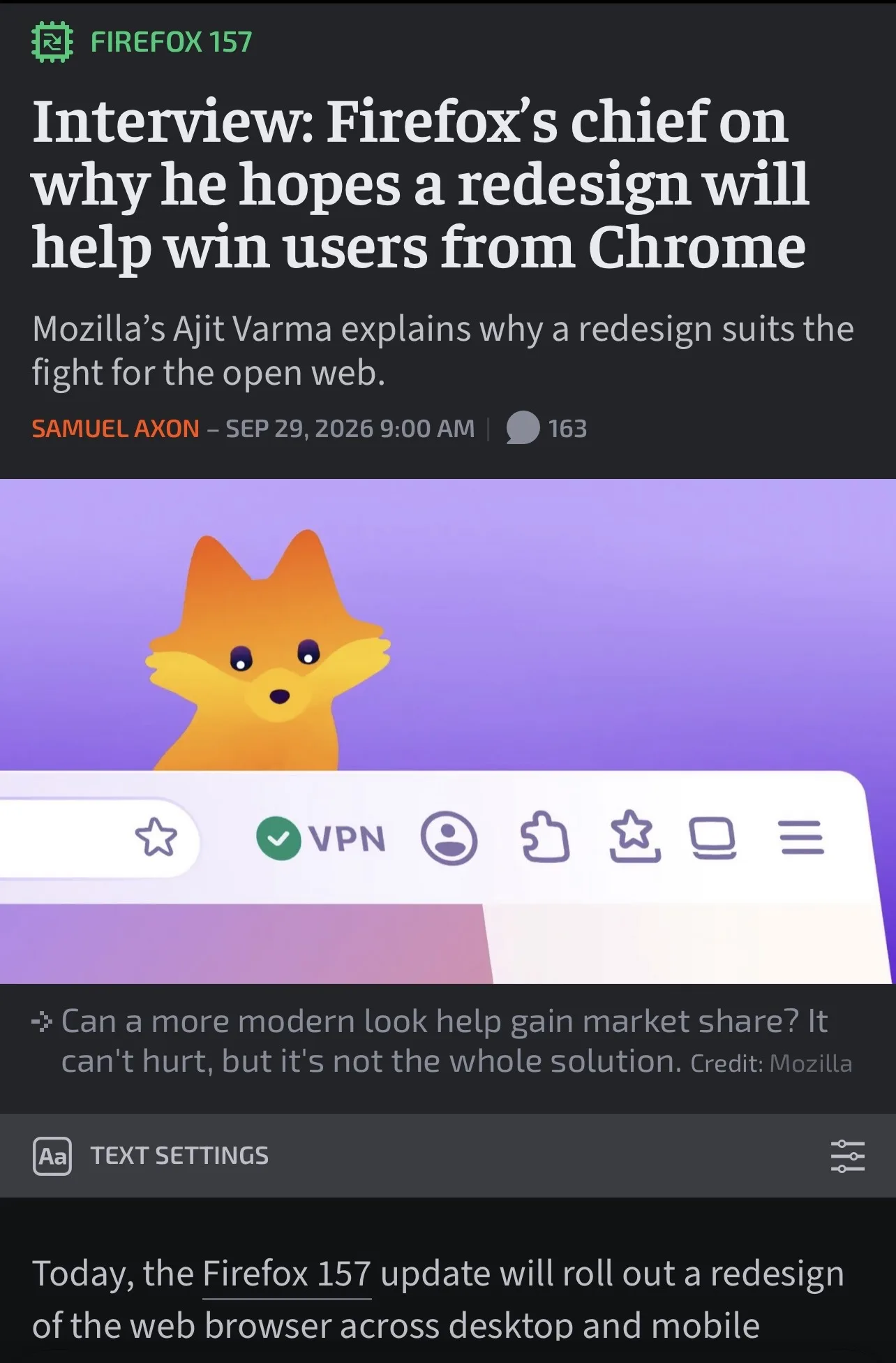 Firefox redesign