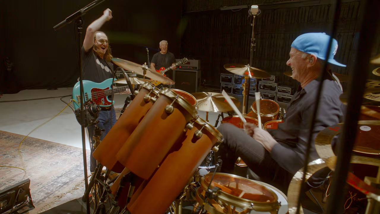 Red Hot Chili Peppers' Chad Smith performing with Rush in Neil Peart: No One's Disciple. (Courtesy of CBC and Banger Films)