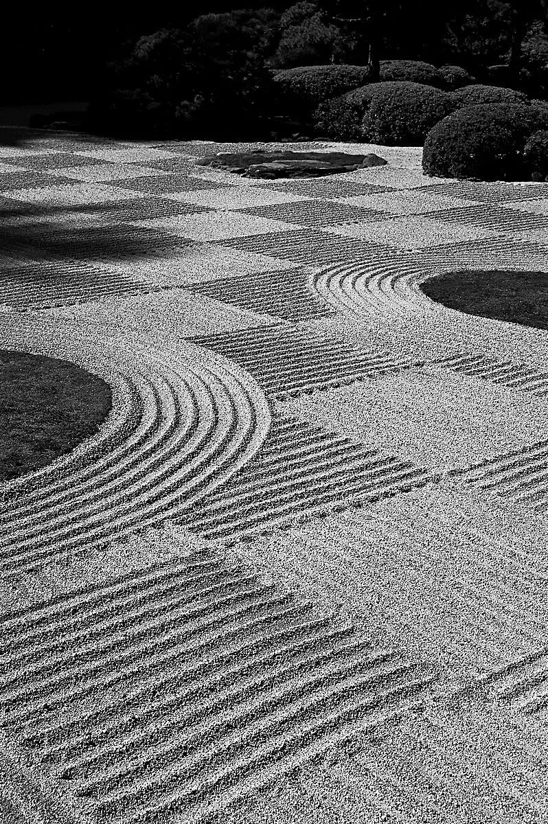 Zen Garden - Japanese Gardens - Portland, Oregon.